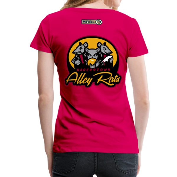 Hagerstown Alley Rats Women’s Premium T-Shirt - dark pink