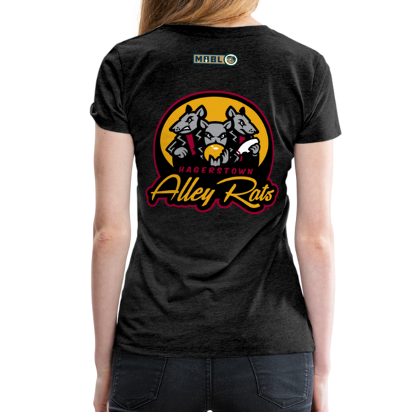 Hagerstown Alley Rats Women’s Premium T-Shirt - charcoal gray