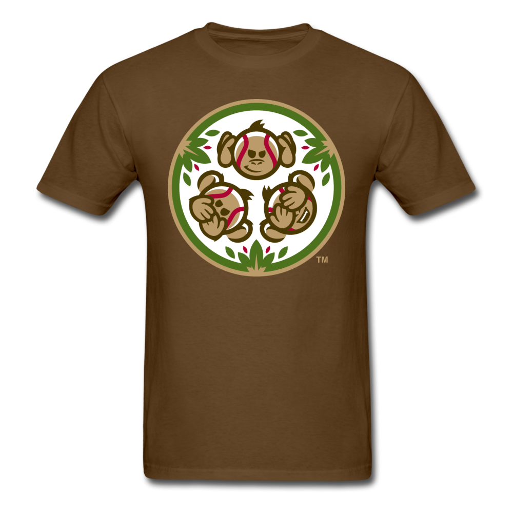 Tri-City Wise Monkeys Secondary Logo Unisex Classic T-Shirt - brown