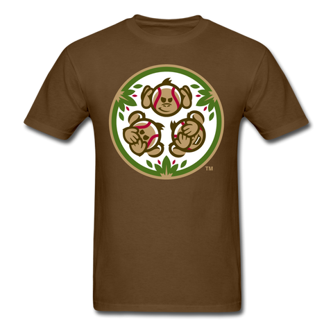 Tri-City Wise Monkeys Secondary Logo Unisex Classic T-Shirt - brown