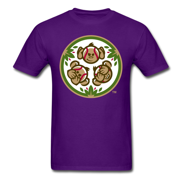 Tri-City Wise Monkeys Secondary Logo Unisex Classic T-Shirt - purple