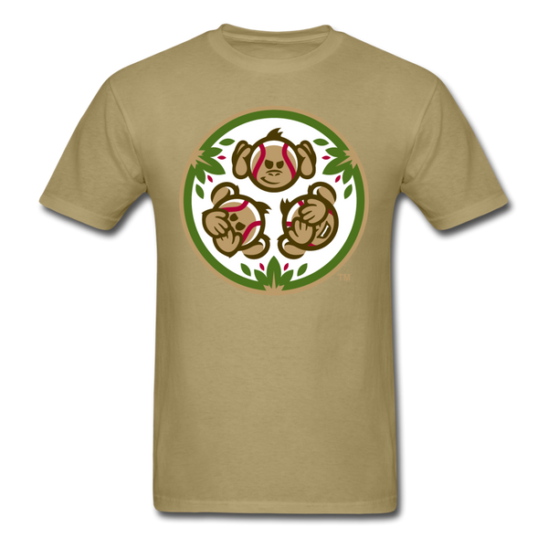 Tri-City Wise Monkeys Secondary Logo Unisex Classic T-Shirt - khaki