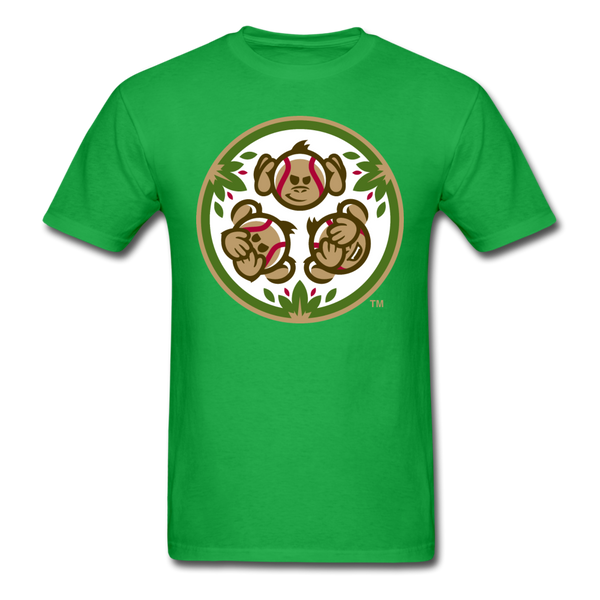 Tri-City Wise Monkeys Secondary Logo Unisex Classic T-Shirt - bright green