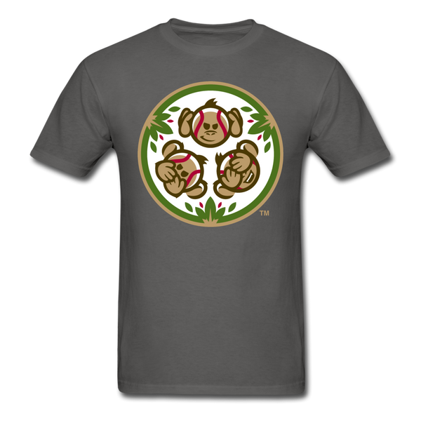Tri-City Wise Monkeys Secondary Logo Unisex Classic T-Shirt - charcoal