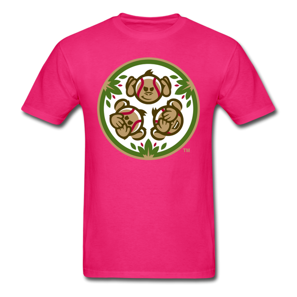 Tri-City Wise Monkeys Secondary Logo Unisex Classic T-Shirt - fuchsia