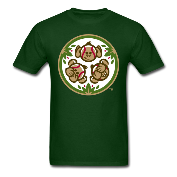 Tri-City Wise Monkeys Secondary Logo Unisex Classic T-Shirt - forest green