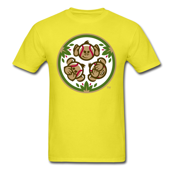 Tri-City Wise Monkeys Secondary Logo Unisex Classic T-Shirt - yellow