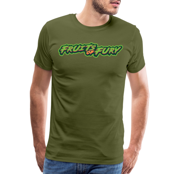 Brisbane Fruits of Fury Men's Premium T-Shirt - olive green