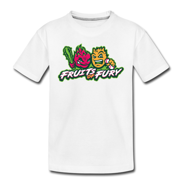 Fruits of Fury Kids' Premium T-Shirt - white
