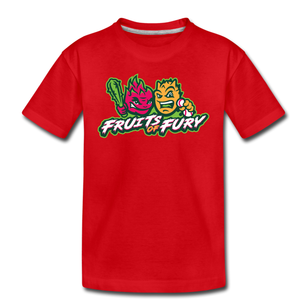 Fruits of Fury Kids' Premium T-Shirt - red