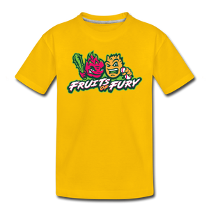 Fruits of Fury Kids' Premium T-Shirt - sun yellow