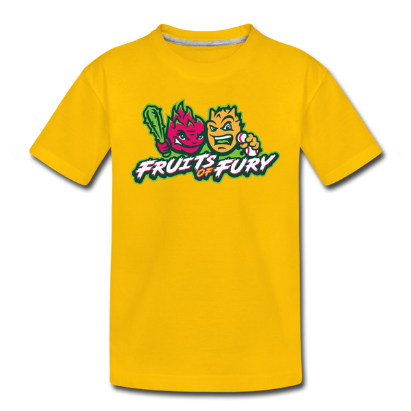 Fruits of Fury Kids' Premium T-Shirt - sun yellow