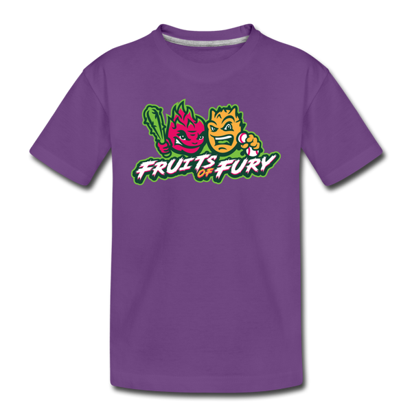 Fruits of Fury Kids' Premium T-Shirt - purple