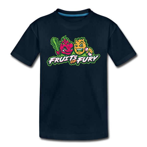 Fruits of Fury Kids' Premium T-Shirt - deep navy