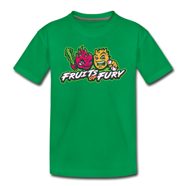 Fruits of Fury Kids' Premium T-Shirt - kelly green