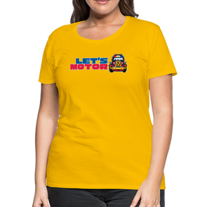 Mindanao Motoristas Let's Motor Women’s Premium T-Shirt - sun yellow