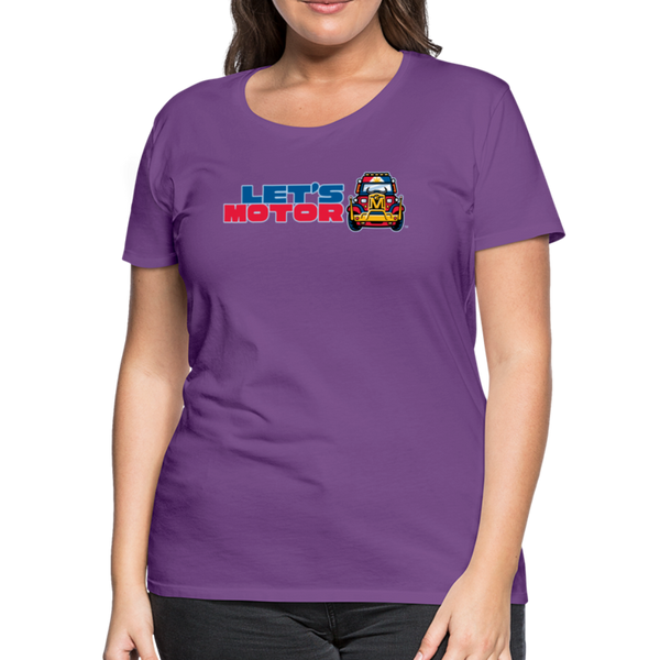 Mindanao Motoristas Let's Motor Women’s Premium T-Shirt - purple