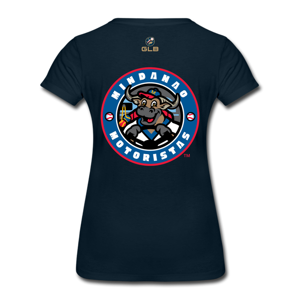 Mindanao Motoristas Let's Motor Women’s Premium T-Shirt - deep navy