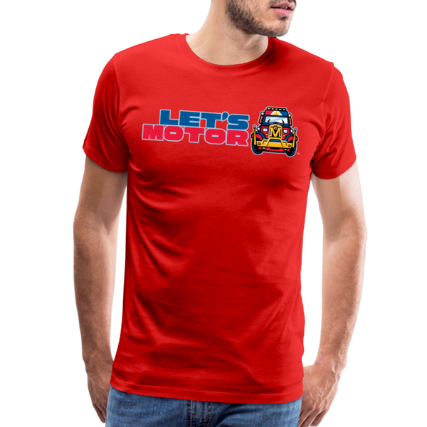 Mindanao Motoristas Let's Motor Men's Premium T-Shirt - red