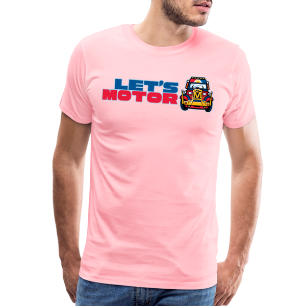 Mindanao Motoristas Let's Motor Men's Premium T-Shirt - pink