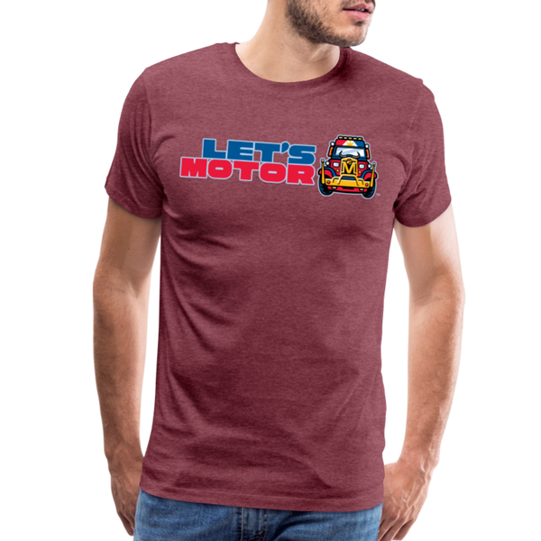 Mindanao Motoristas Let's Motor Men's Premium T-Shirt - heather burgundy