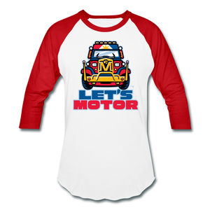 Mindanao Motoristas Let's Motor Baseball T-Shirt - white/red