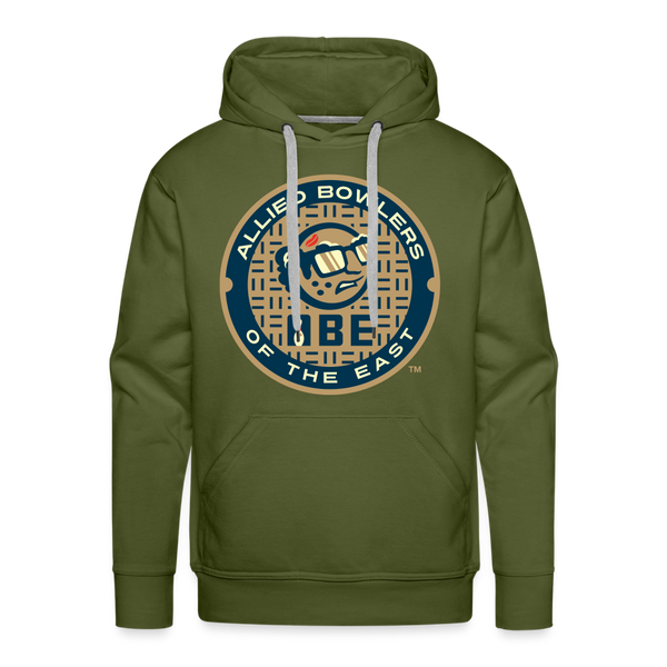 ABE Bowling Heavy Blend Adult Hoodie - olive green
