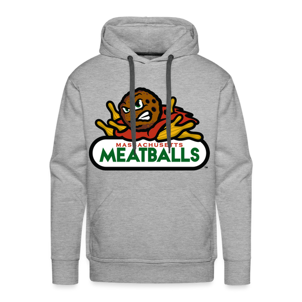 Massachusetts Meatballs Premium Adult Hoodie - heather grey
