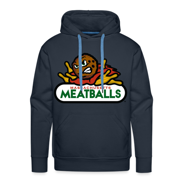 Massachusetts Meatballs Premium Adult Hoodie - navy