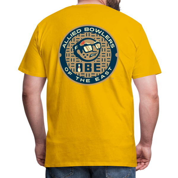 ABE Bowling Men's Premium T-Shirt - sun yellow