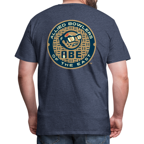 ABE Bowling Men's Premium T-Shirt - heather blue
