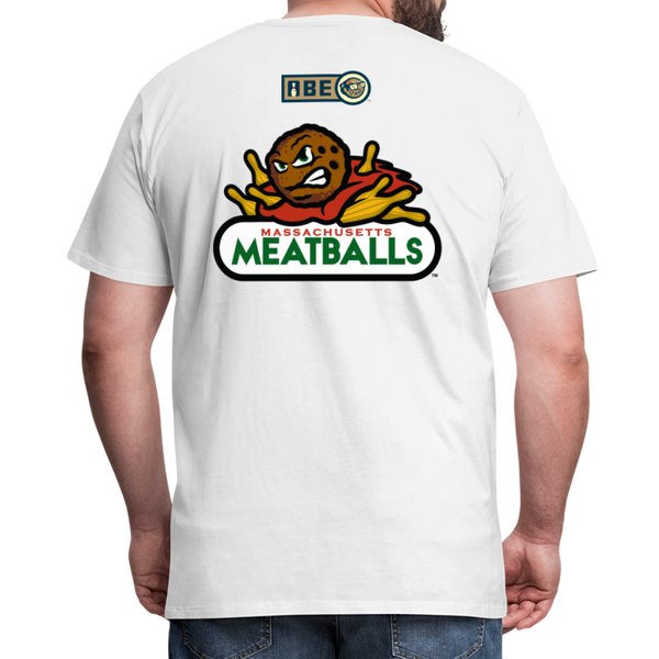 Massachusetts Meatballs Men's Premium T-Shirt - white