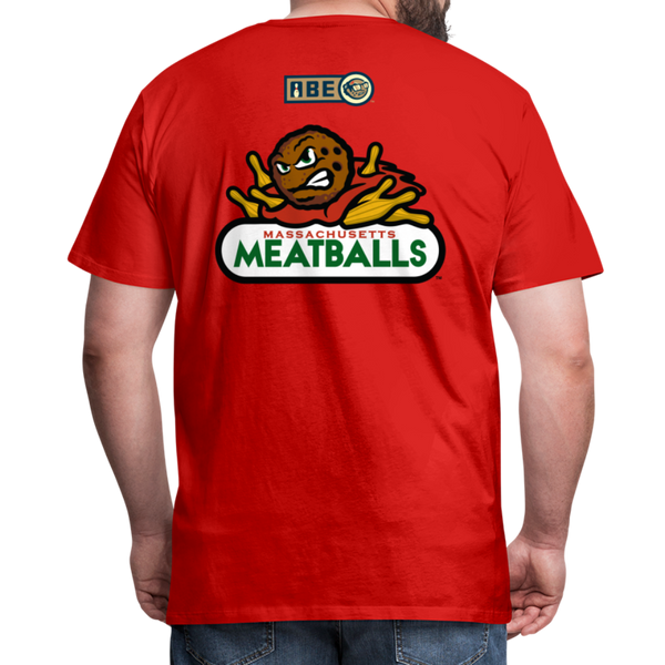 Massachusetts Meatballs Men's Premium T-Shirt - red