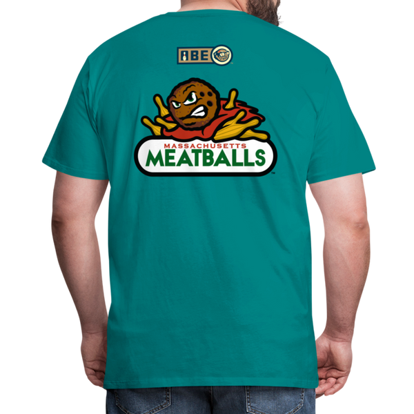 Massachusetts Meatballs Men's Premium T-Shirt - teal