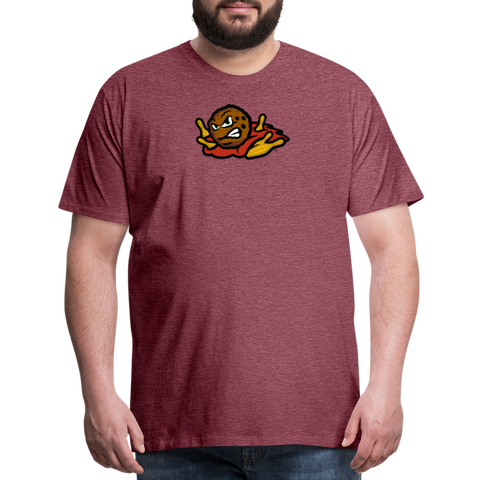 Massachusetts Meatballs Men's Premium T-Shirt - heather burgundy