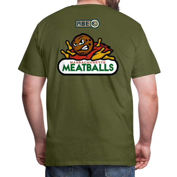 Massachusetts Meatballs Men's Premium T-Shirt - olive green