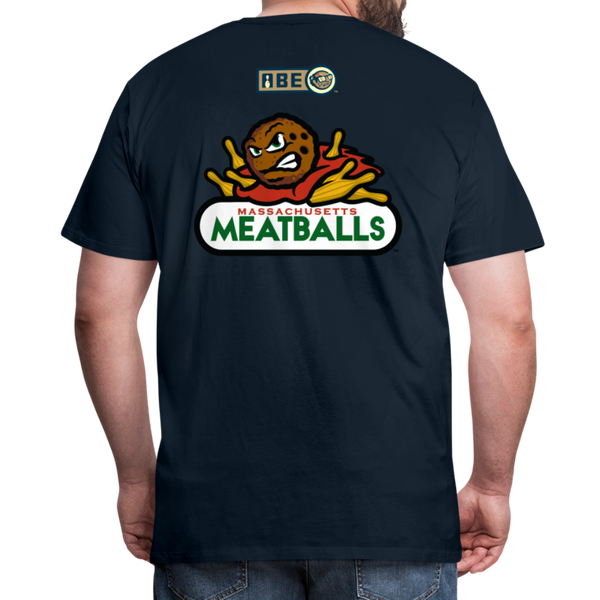Massachusetts Meatballs Men's Premium T-Shirt - deep navy