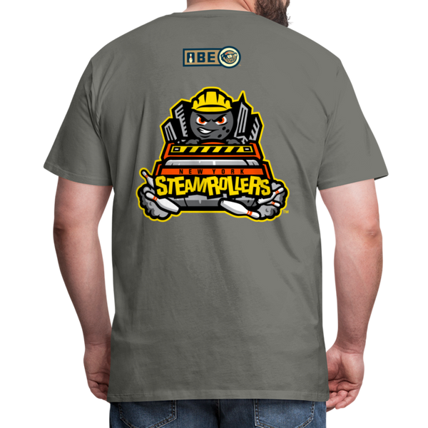 New York Steamrollers Men's Premium T-Shirt - asphalt gray