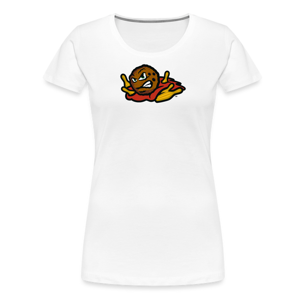 Massachusetts Meatballs Women's Premium T-shirt - white