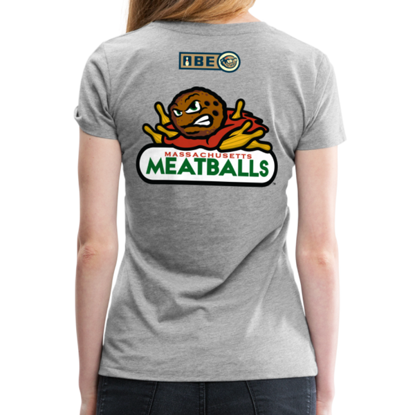 Massachusetts Meatballs Women's Premium T-shirt - heather gray