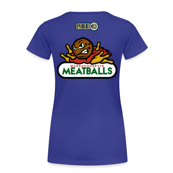 Massachusetts Meatballs Women's Premium T-shirt - royal blue