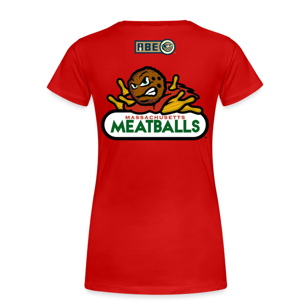 Massachusetts Meatballs Women's Premium T-shirt - red