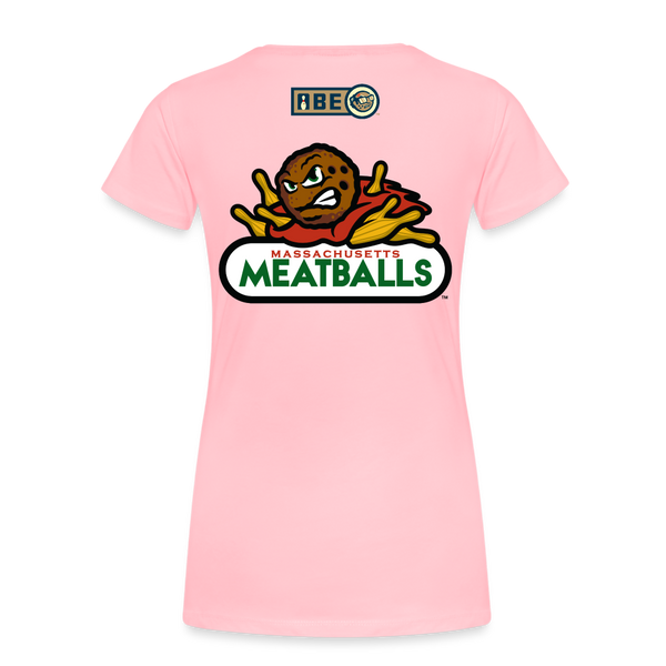 Massachusetts Meatballs Women's Premium T-shirt - pink