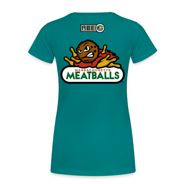 Massachusetts Meatballs Women's Premium T-shirt - teal