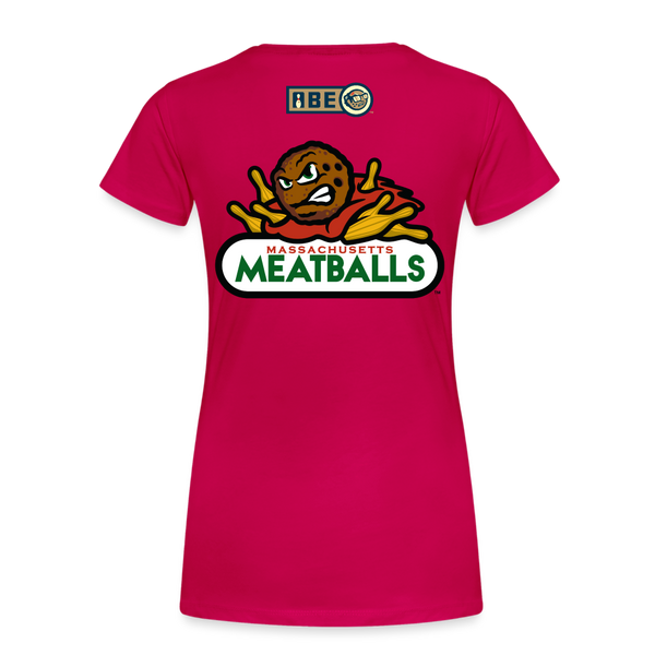 Massachusetts Meatballs Women's Premium T-shirt - dark pink