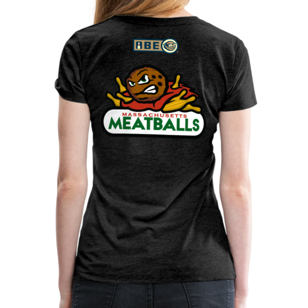 Massachusetts Meatballs Women's Premium T-shirt - charcoal grey