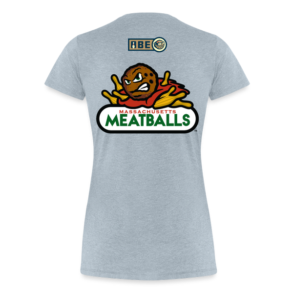 Massachusetts Meatballs Women's Premium T-shirt - heather ice blue