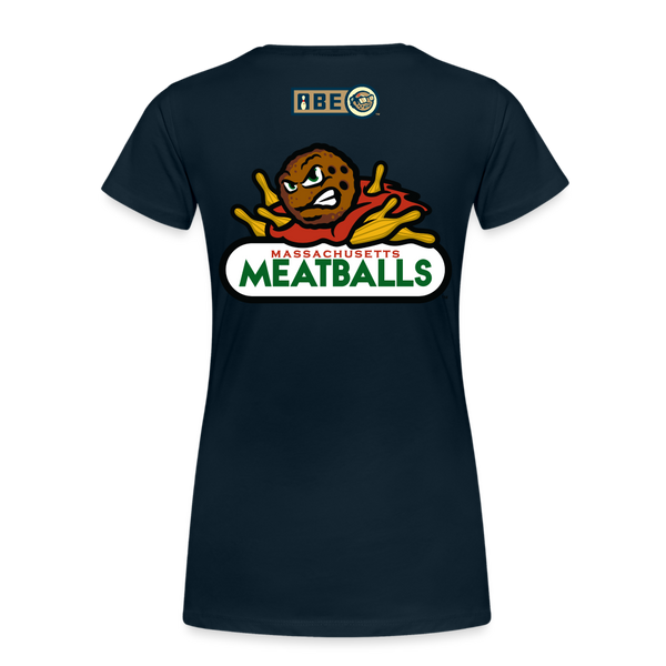 Massachusetts Meatballs Women's Premium T-shirt - deep navy