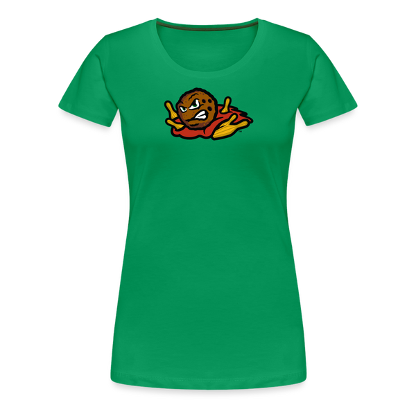 Massachusetts Meatballs Women's Premium T-shirt - kelly green