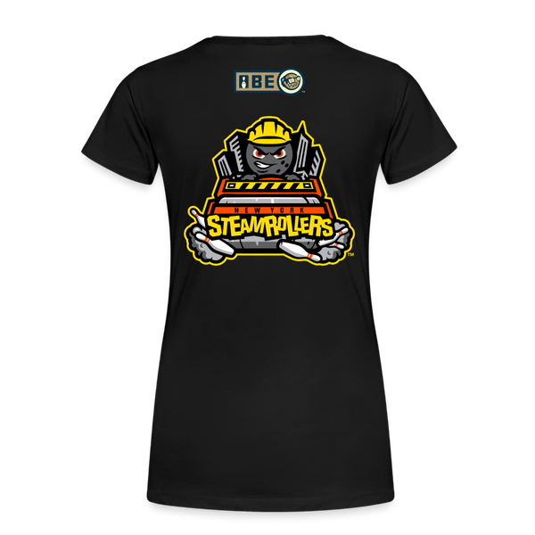 New York Steamrollers Women’s Premium T-Shirt - black